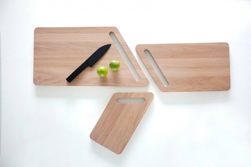 NUR Design Studio KLIPPA Deska do Krojenia Dębowa - Mała