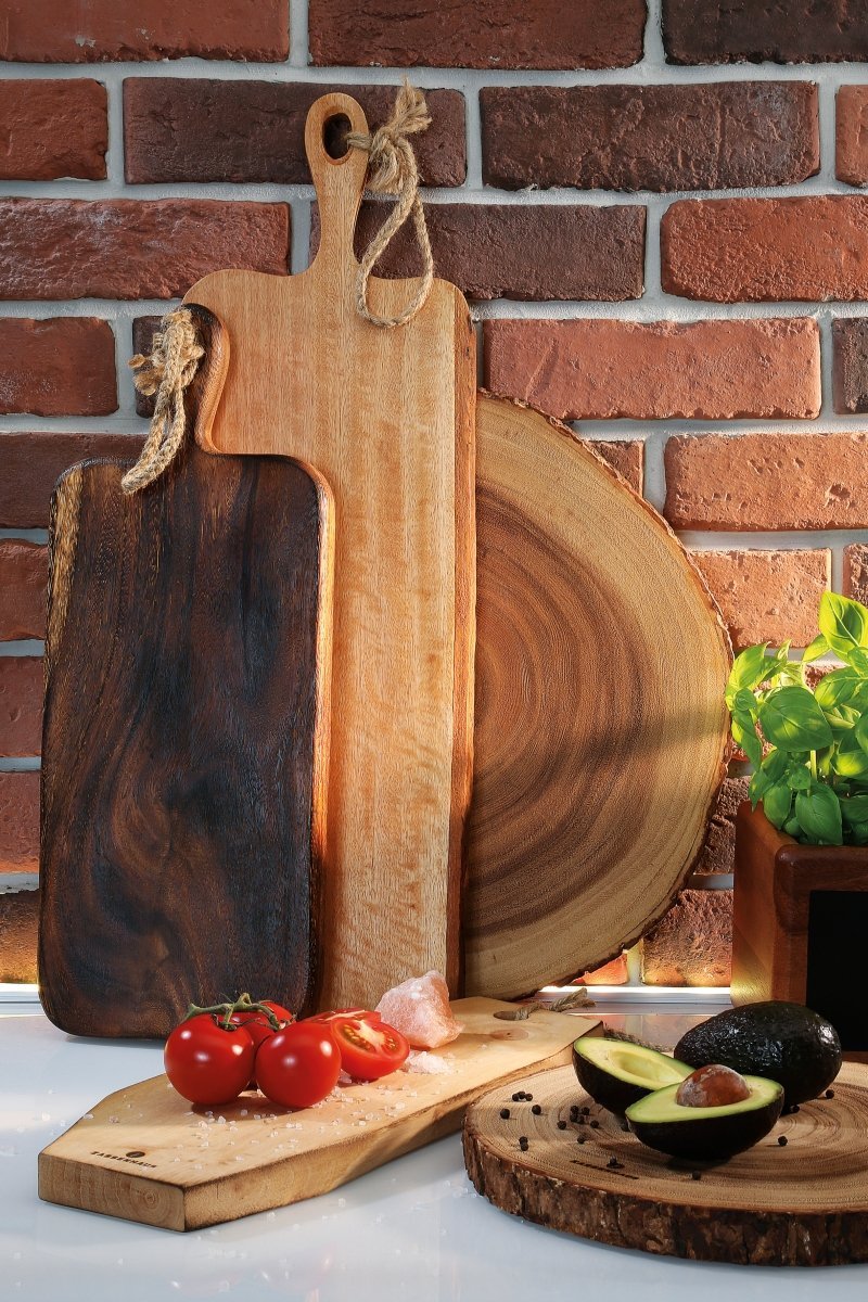 Zassenhaus AKACJA Okrągła Deska do Serwowania 45 cm Plaster Drewna
