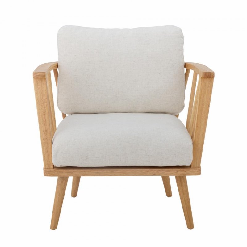 Bloomingville MILLOR Fotel z Drewna Kauczukowego