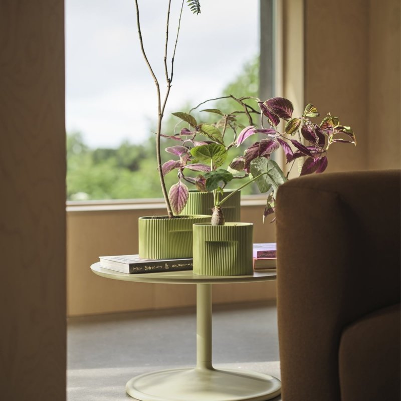 Muuto RIDGE Ceramiczna Doniczka do Kwiatów 13 cm / Beżowa