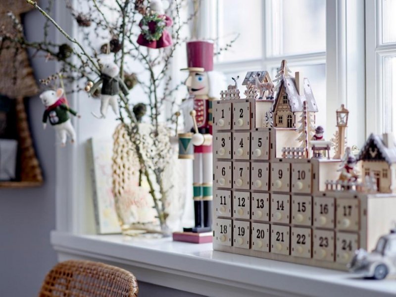 Bloomingville CHRISTMAS DARREN Świąteczny Dziadek do Orzechów 38 cm / Figurki Dekoracyjne 2 Szt. / Zielone