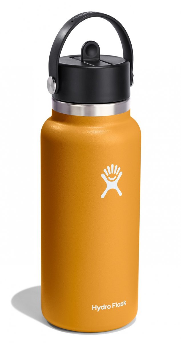 Hydro Flask WIDE MOUTH Stalowa Butelka Termiczna do Wody 940 ml z Ustnikiem / Pomarańczowa