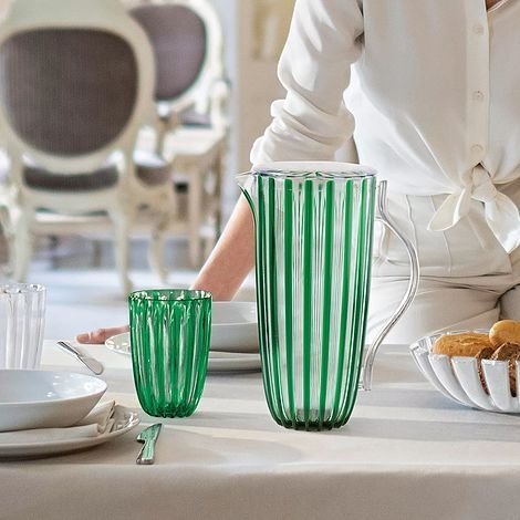 Guzzini DOLCEVITA Dzbanek z Pokrywką 1,75 l z Tworzywa z Recyklingu / Perłowy