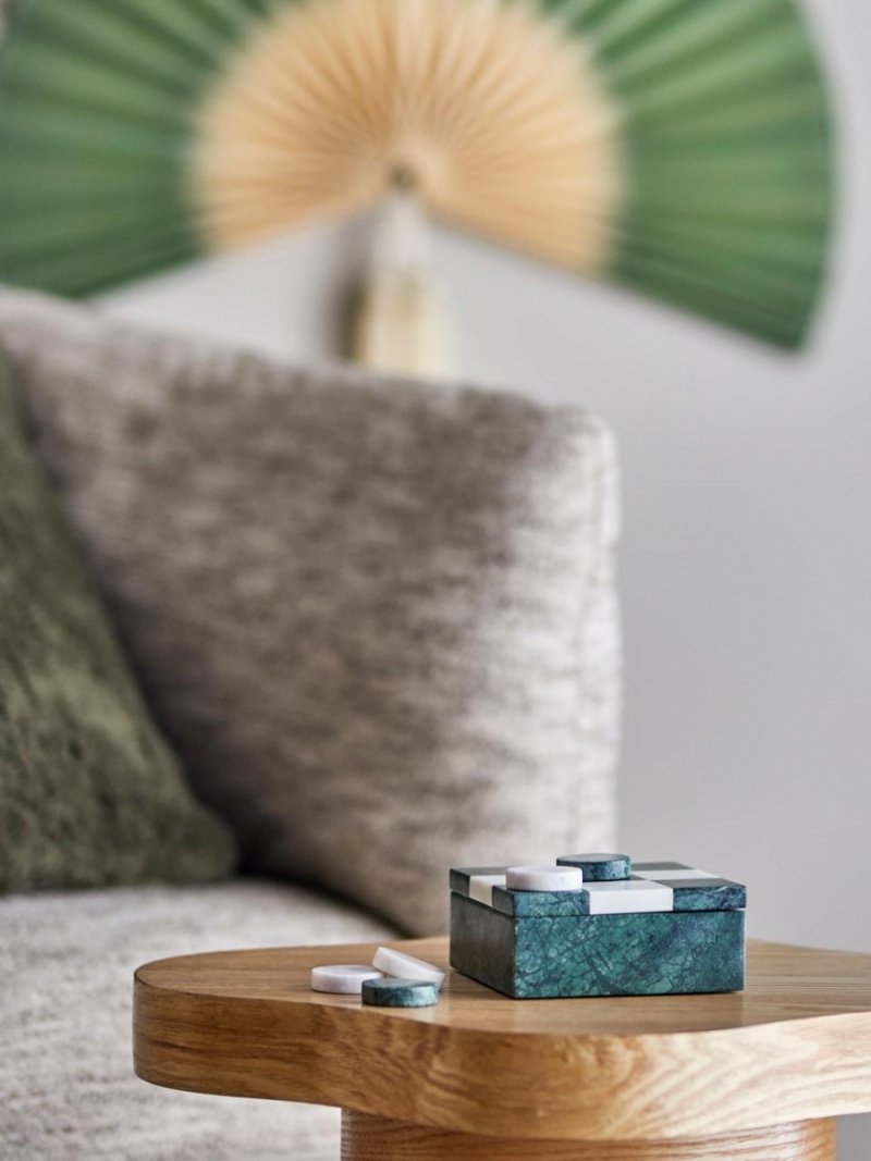 Zielono-biała gra dekoracyjn