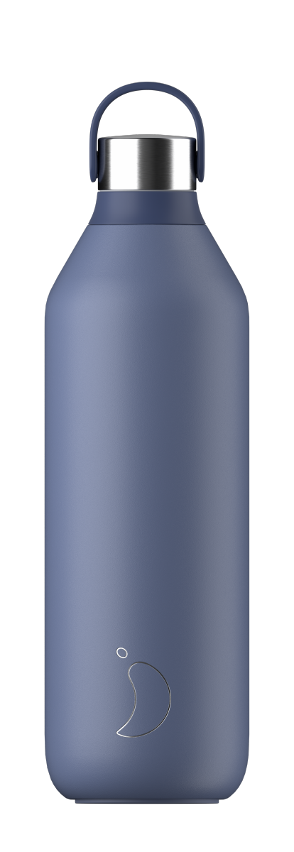 Chilly's SERIES 2 Stalowa Butelka Termiczna 1 l Niebieska
