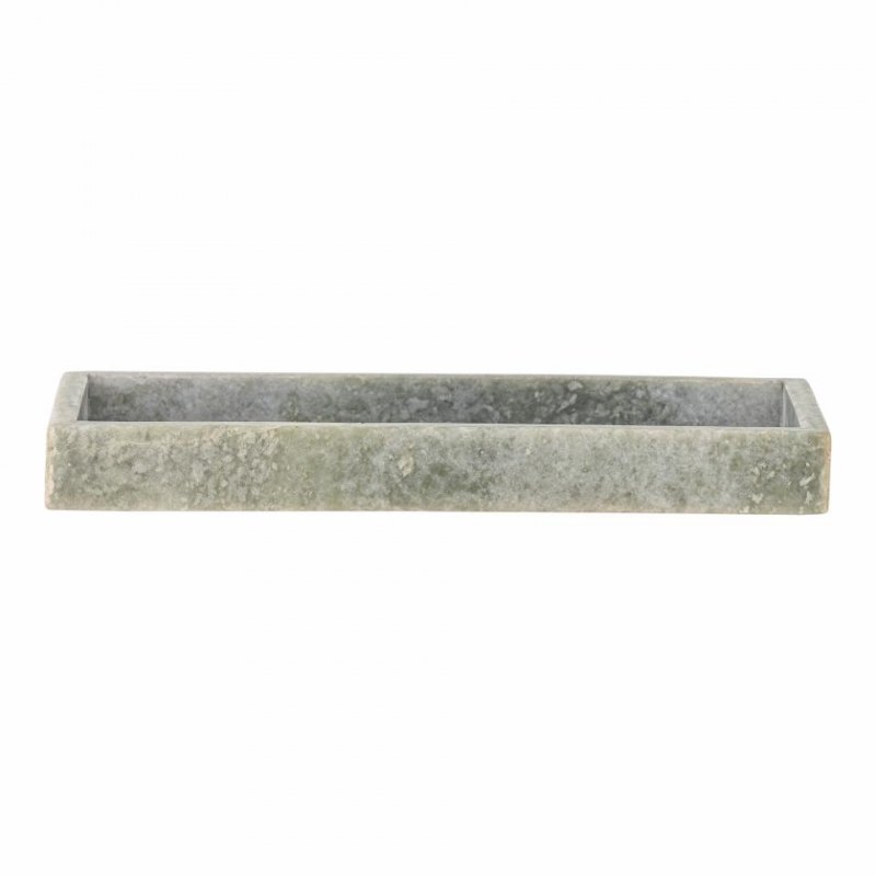 Bloomingville MAJSA Marmurowa Podstawka - Taca Dekoracyjna 25,5 cm / Zielona
