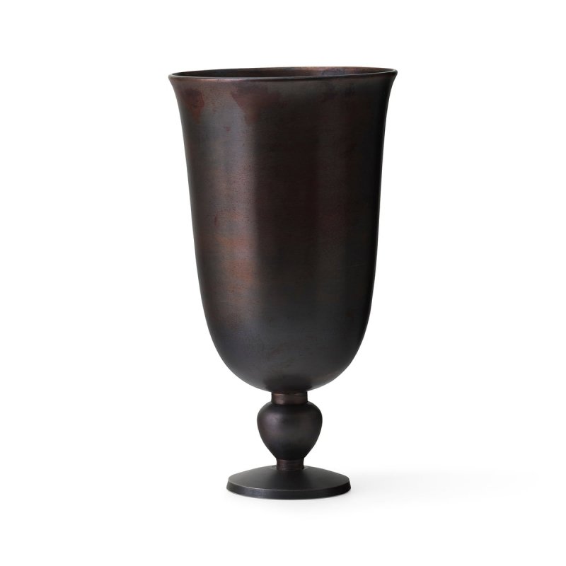 Audo PAVOT Wazon 28 cm / Ciemnobrązowy