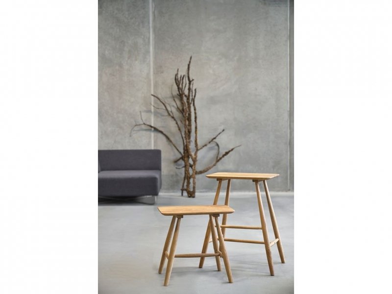 Villa Collection OAK Hoker - Stołek z Dębu Olejowanego 64 cm