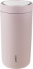 Stelton TO GO CLICK Stalowy Kubek Termiczny 200 ml Jasnoróżowy 