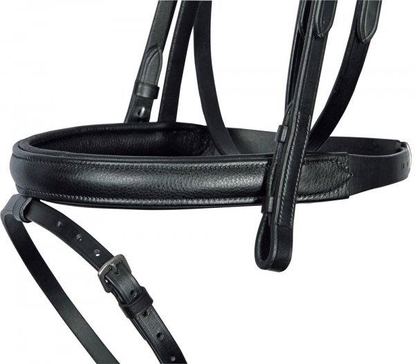 Ogłowie Nero Soft z miękkiej skóry Full srebrne wykończenie Harrys Horse