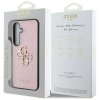 Guess Grained Big 4G Logo Small Classic Logo - Etui do Samsung Galaxy S25+ (różowy)
