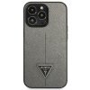 Guess Saffiano Triangle Logo Case – Etui iPhone 13 Pro Max (srebrny)