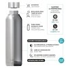 Quokka Solid - Butelka termiczna ze stali nierdzewnej 510 ml (Solid Mint)