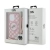 Karl Lagerfeld IML Crossbody Monogram Karl & Choupette Head MagSafe - Etui iPhone 15 Pro Max (różowy)