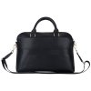 Guess Grained Zipper Pocket Triangle Logo - Torba na notebooka 15 (czarny)