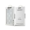 DKNY Liquid Glitter Multilogo - Etui iPhone 15 Pro Max (biały)