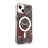 Guess Flower MagSafe - Etui iPhone 14 (Zielony)