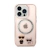 Karl Lagerfeld Karl & Choupette Aluminium MagSafe - Etui iPhone 14 Pro (różowy)