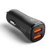 Spigen Essential EV302 - Ładowarka samochodowa 2x USB-A 30W (Czarny)