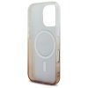 Guess IML Glitter Gradient MagSafe - Etui iPhone 16 Pro (brązowy)
