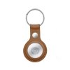 Crong Leather Case with Key Ring – Skórzane etui ochronne brelok do Apple AirTag (brązowy)