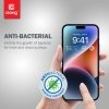 Crong Anti-Bacterial 3D Armour Glass - Szkło hartowane 9H na cały ekran iPhone 14 Pro + ramka instalacyjna