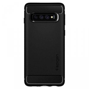 Spigen Rugged Armor - Etui do Samsung Galaxy S10 (Czarny)
