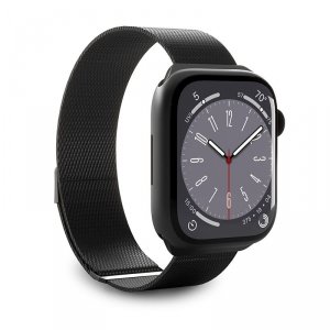 Puro Milanese Magnetic Band - Pasek ze stali nierdzewnej do Apple Watch 38/40/41/42 mm (czarny)