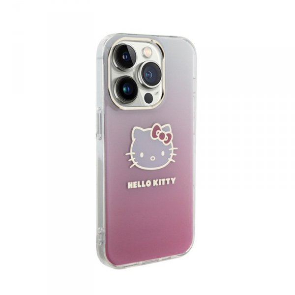 Hello Kitty IML Gradient Electrop Kitty Head - Etui iPhone 15 Pro (różowy)