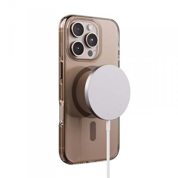 Crong Clear MAG Pro - Etui iPhone 16 Pro MagSafe (pustynny)