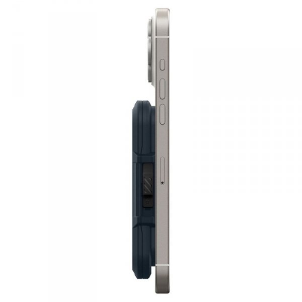 Spigen Lock Fit MagSafe - Portfel magnetyczny (Metal Slate)
