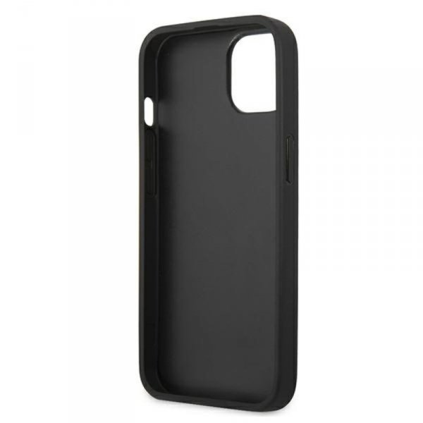 Karl Lagerfeld PU Leather Karl&#039;s Head Metal - Etui iPhone 13 mini (czarny)