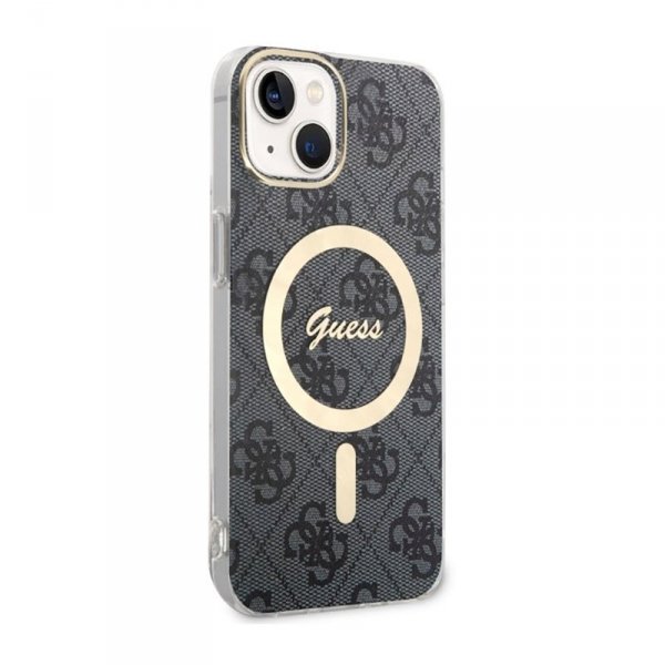 Guess 4G MagSafe - Etui iPhone 14 (Czarny)