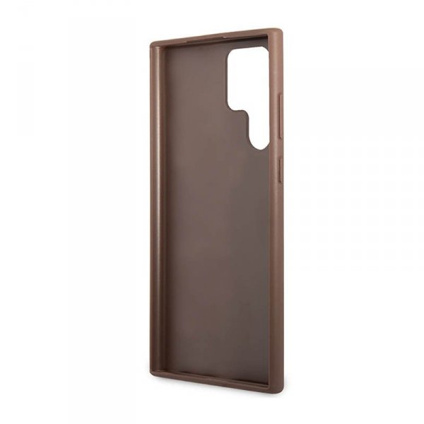 Guess 4G Metal Logo - Etui Samsung Galaxy S23 Ultra (brązowy)