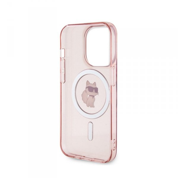 Karl Lagerfeld IML Choupette MagSafe - Etui iPhone 15 Pro (różowy)