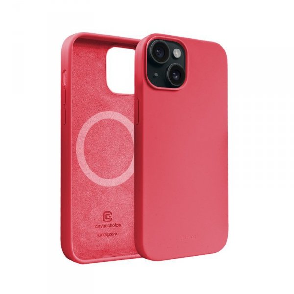 Crong Color Cover Magnetic - Etui iPhone 15 Plus MagSafe (różowy)