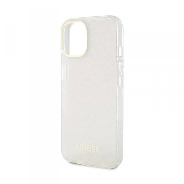 Guess IML Faceted Mirror Disco Iridescent - Etui iPhone 15 (różowy)