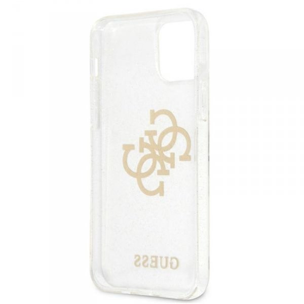 Guess Glitter 4G Big Logo - Etui iPhone 12 Pro Max (przezroczysty)
