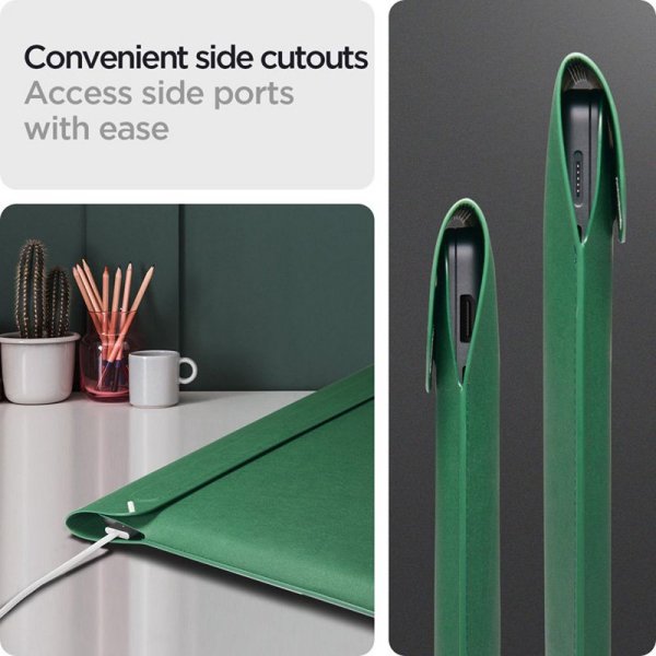 Spigen Valentinus Sleeve Laptop - Etui na notebooka 15&quot; / 16&quot; (Jeju Green)