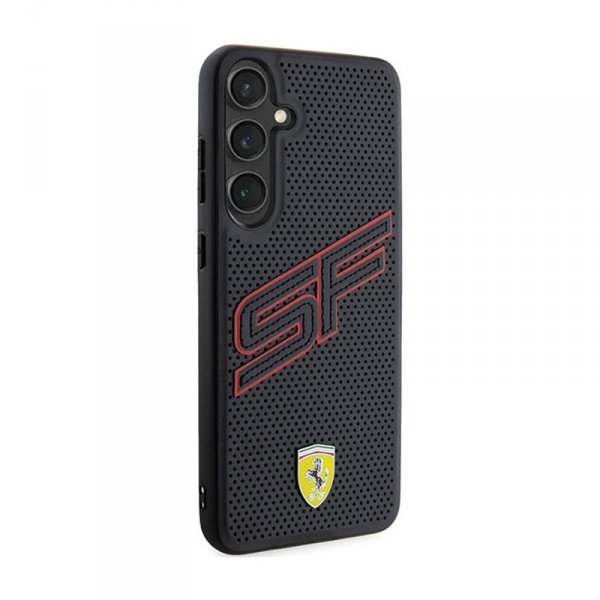 Ferrari Big SF Perforated - Etui Samsung Galaxy S24+ (czarny)