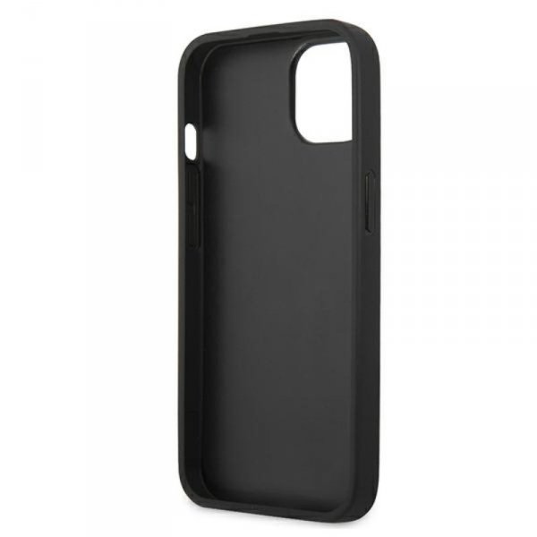 Karl Lagerfeld PU Leather Karl&#039;s Head Metal - Etui iPhone 13 mini (różowy)