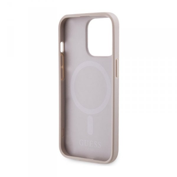 Guess 4G Printed Stripes MagSafe - Etui iPhone 13 Pro (Różowy)