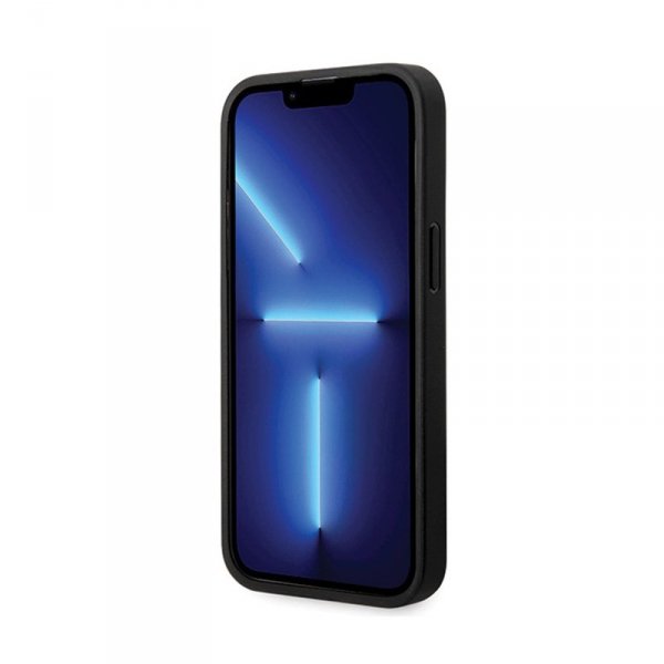 BMW Leather Diamond Pattern - Etui iPhone 14 Pro (Czarny)