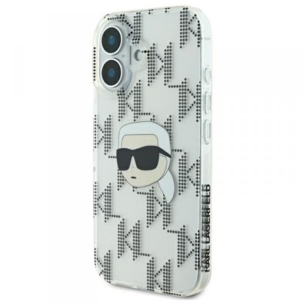 Karl Lagerfeld IML Karl Head Electroplated - Etui iPhone 16 (przezroczysty)