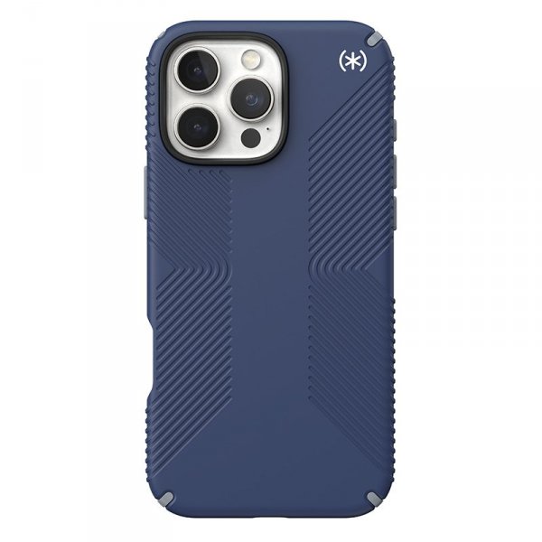 Speck Presidio2 Grip - Etui iPhone 16 Pro Max (Coastal Blue / Dust Grey / White)