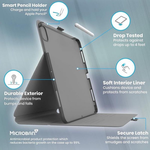 Speck Balance Folio – Etui iPad Air 11” M3 (2025) / M2 (2024) / iPad Air 10.9” (5-4 gen.) (2022-2020) / iPad Pro 11&quot; (2022-