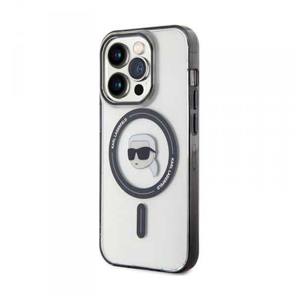 Karl Lagerfeld IML Karl Head MagSafe - Etui iPhone 15 Pro Max (przezroczysty)