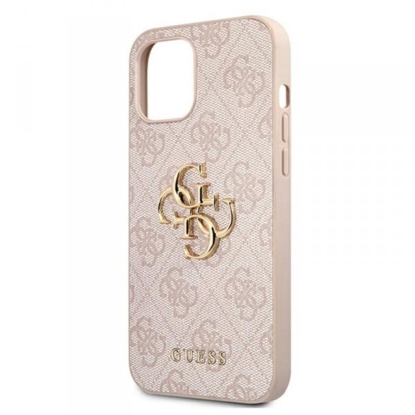 Guess 4G Big Metal Logo - Etui iPhone 12 / iPhone 12 Pro (różowy)