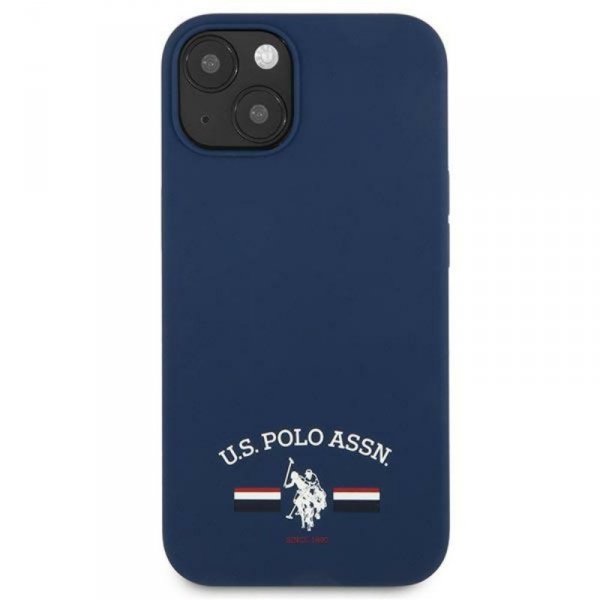 US Polo Assn Silicone Logo - Etui iPhone 13 mini (granatowy)