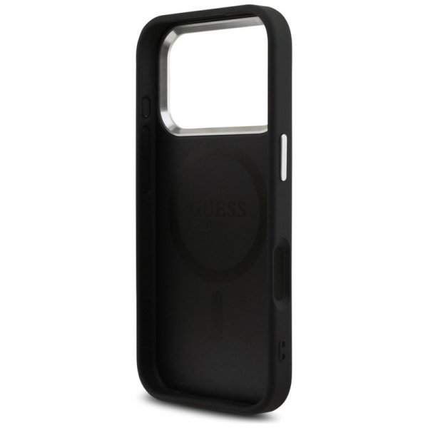 Guess 4G Triangle Logo MagSafe - Etui iPhone 17 Pro (czarny)